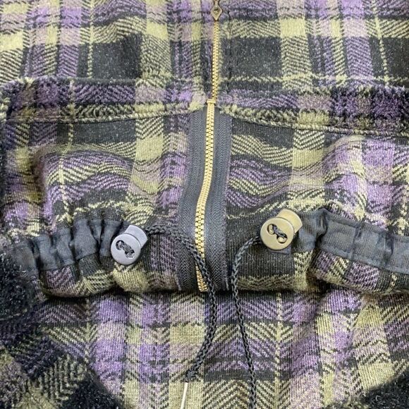 Vintage Alps Teddy Bear Fleece Cinch waist Coat Size M - Picture 3 of 5